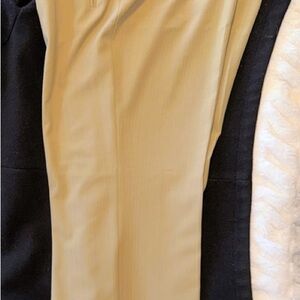 Atelier Sona Two-Tone Black and Cream Flare Pants